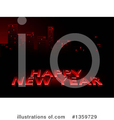 Royalty-Free (RF) New Year Clipart Illustration by dero - Stock Sample #1359729