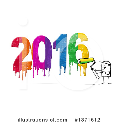 Royalty-Free (RF) New Year Clipart Illustration by NL shop - Stock Sample #1371612