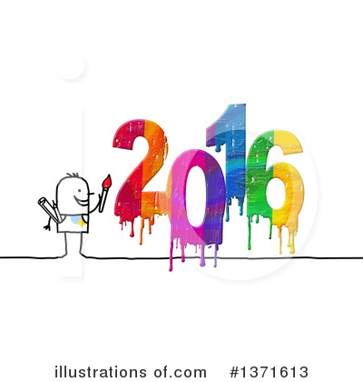 Royalty-Free (RF) New Year Clipart Illustration by NL shop - Stock Sample #1371613