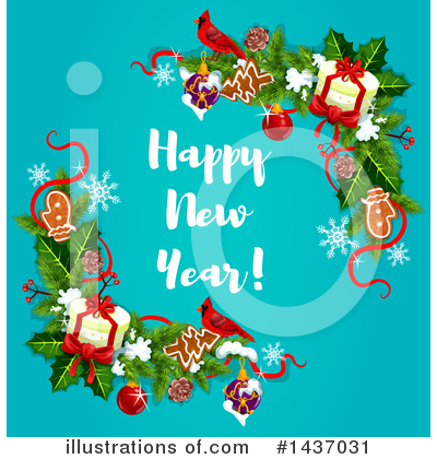 Royalty-Free (RF) New Year Clipart Illustration by Vector Tradition SM - Stock Sample #1437031