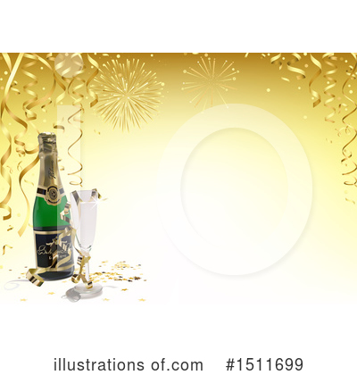 Champagne Bottle Clipart #1511699 by dero
