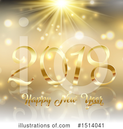 Royalty-Free (RF) New Year Clipart Illustration by KJ Pargeter - Stock Sample #1514041