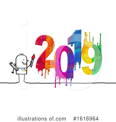 Royalty-Free (RF) New Year Clipart Illustration by NL shop - Stock Sample #1616964