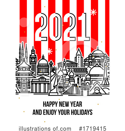 Royalty-Free (RF) New Year Clipart Illustration by elena - Stock Sample #1719415
