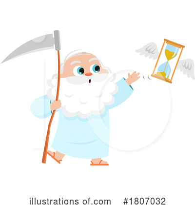 Father Time Clipart #1807032 by Hit Toon