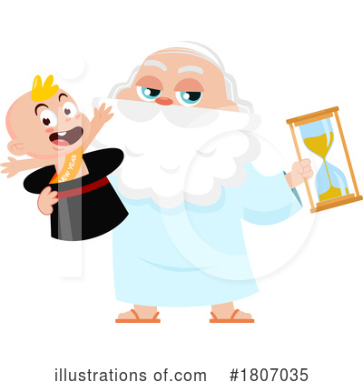 Father Time Clipart #1807035 by Hit Toon