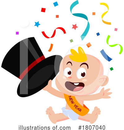New Year Clipart #1807040 by Hit Toon