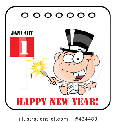 Royalty-Free (RF) New Year Clipart Illustration by Hit Toon - Stock Sample #434480