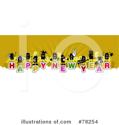 Royalty-Free (RF) New Year Clipart Illustration by NL shop - Stock Sample #78254