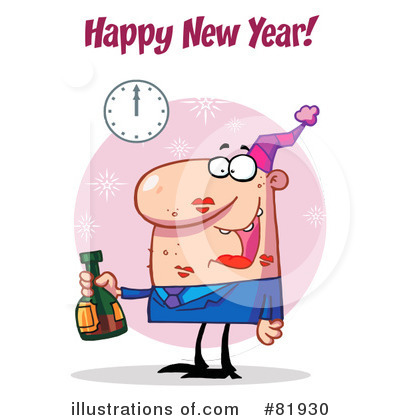 Royalty-Free (RF) New Year Clipart Illustration by Hit Toon - Stock Sample #81930