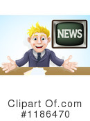 News Anchor Clipart #1186470 by AtStockIllustration