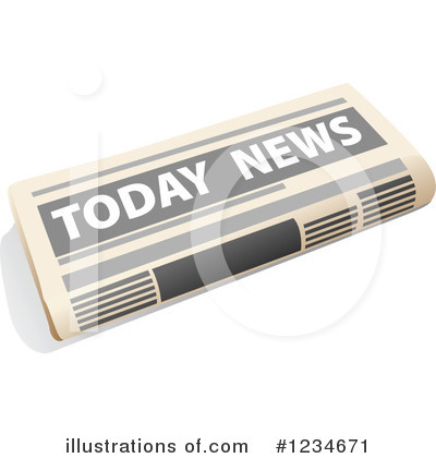 Newspaper Clipart #1234671 by Vector Tradition SM