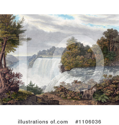 Royalty-Free (RF) Niagara Falls Clipart Illustration by JVPD - Stock Sample #1106036