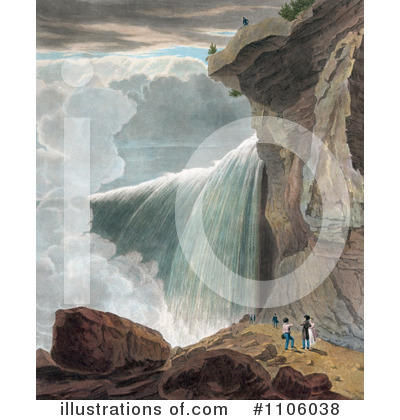 Royalty-Free (RF) Niagara Falls Clipart Illustration by JVPD - Stock Sample #1106038