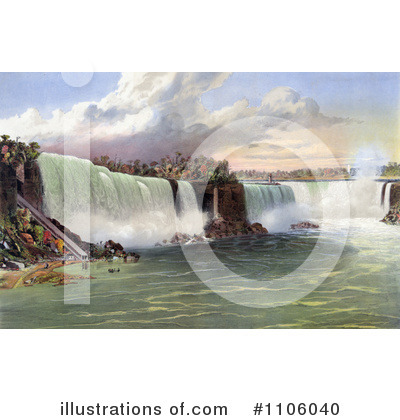 Royalty-Free (RF) Niagara Falls Clipart Illustration by JVPD - Stock Sample #1106040