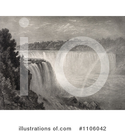 Royalty-Free (RF) Niagara Falls Clipart Illustration by JVPD - Stock Sample #1106042