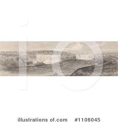 Royalty-Free (RF) Niagara Falls Clipart Illustration by JVPD - Stock Sample #1106045
