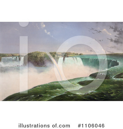 Royalty-Free (RF) Niagara Falls Clipart Illustration by JVPD - Stock Sample #1106046