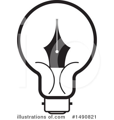 Light Bulb Clipart #1490821 by Lal Perera
