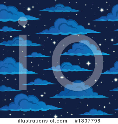 Royalty-Free (RF) Night Clipart Illustration by visekart - Stock Sample #1307798
