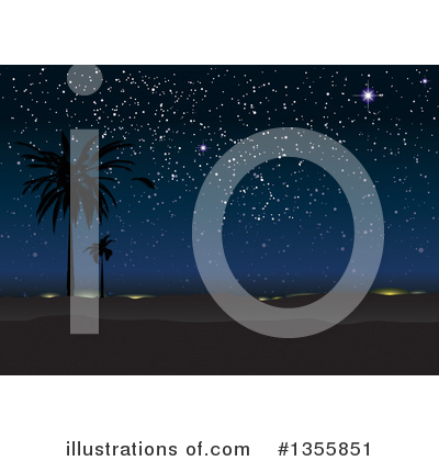 Night Sky Clipart #1355851 by michaeltravers