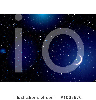 Royalty-Free (RF) Night Sky Clipart Illustration by michaeltravers - Stock Sample #1069876