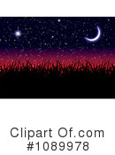 Night Sky Clipart #1089978 by michaeltravers