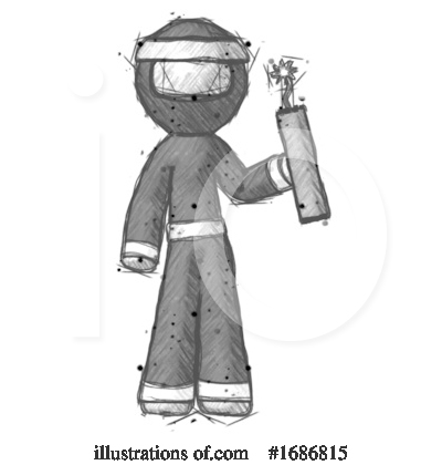 Royalty-Free (RF) Ninja Clipart Illustration by Leo Blanchette - Stock Sample #1686815