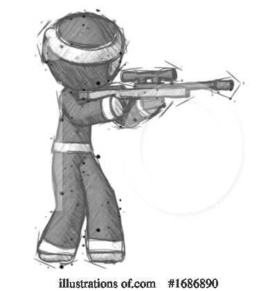 Royalty-Free (RF) Ninja Clipart Illustration by Leo Blanchette - Stock Sample #1686890