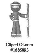 Ninja Clipart #1686893 by Leo Blanchette