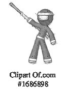 Ninja Clipart #1686898 by Leo Blanchette
