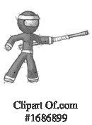 Ninja Clipart #1686899 by Leo Blanchette