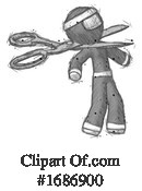 Ninja Clipart #1686900 by Leo Blanchette
