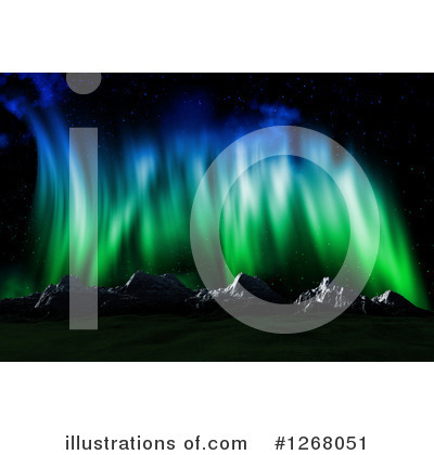 Royalty-Free (RF) Northern Lights Clipart Illustration by KJ Pargeter - Stock Sample #1268051