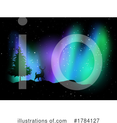 Northern Lights Clipart #1784127 by KJ Pargeter