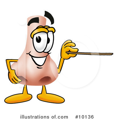Royalty-Free (RF) Nose Clipart Illustration by Mascot Junction - Stock Sample #10136