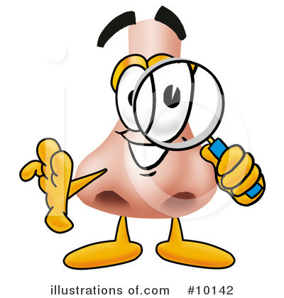 Royalty-Free (RF) Nose Clipart Illustration by Mascot Junction - Stock Sample #10142