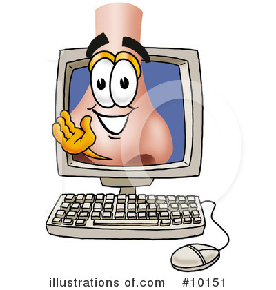 Royalty-Free (RF) Nose Clipart Illustration by Mascot Junction - Stock Sample #10151