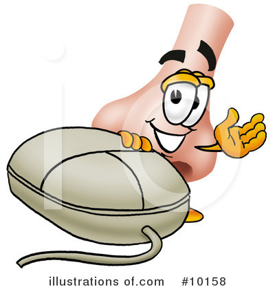 Royalty-Free (RF) Nose Clipart Illustration by Mascot Junction - Stock Sample #10158
