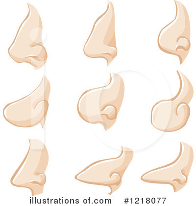Royalty-Free (RF) Nose Clipart Illustration by Bad Apples - Stock Sample #1218077