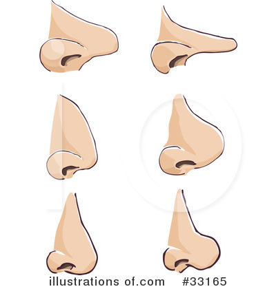 Royalty-Free (RF) Nose Clipart Illustration by PlatyPlus Art - Stock Sample #33165