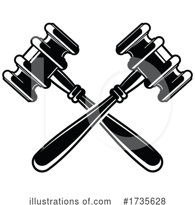 Gavel Clipart #1735628 by Vector Tradition SM
