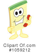 Notepad Clipart #1059212 by Mascot Junction