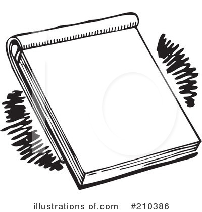 Royalty-Free (RF) Notepad Clipart Illustration by BestVector - Stock Sample #210386