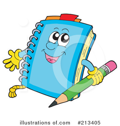 Royalty-Free (RF) Notepad Clipart Illustration by visekart - Stock Sample #213405