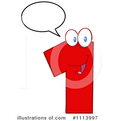 Royalty-Free (RF) Number Clipart Illustration by Hit Toon - Stock Sample #1113997