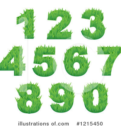 Grassy Number Clipart #1215450 by Vector Tradition SM