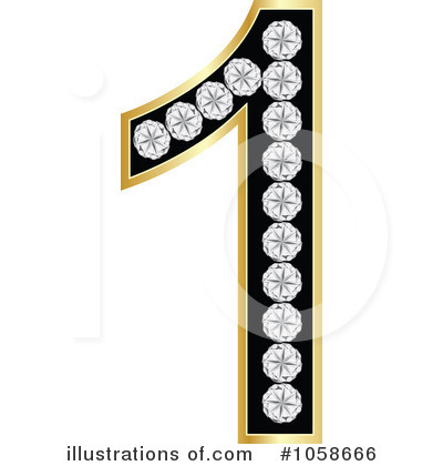Royalty-Free (RF) Number One Clipart Illustration by Andrei Marincas - Stock Sample #1058666