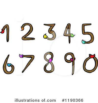 Royalty-Free (RF) Numbers Clipart Illustration by lineartestpilot - Stock Sample #1190366