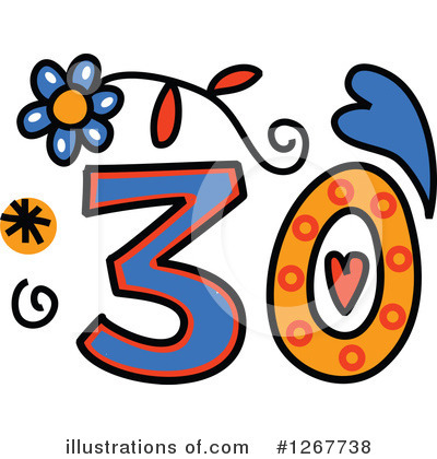 Royalty-Free (RF) Numbers Clipart Illustration by Prawny - Stock Sample #1267738